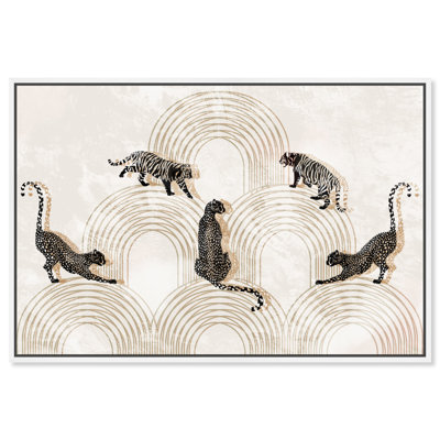 Elegant Art Deco Tigers And Leopards Print by Oliver Gal