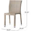 Chaise sans accoudoirs en rotin de polyéthylène durable avec conception empilable et structure en aluminium léger pour l'extérieur-1211126599