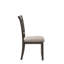 Ensemble de 2 chaises d'appoint en tissu beige et gris vieilli Claudia II-881441410