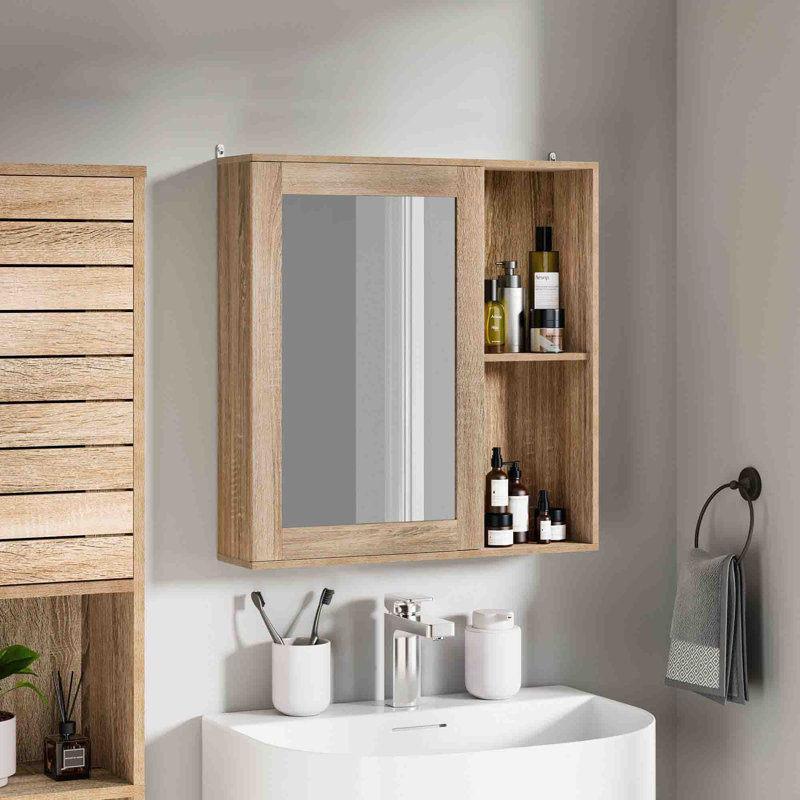 560mm W 580mm H Wall Mounted Required Medicine Cabinet Mirror