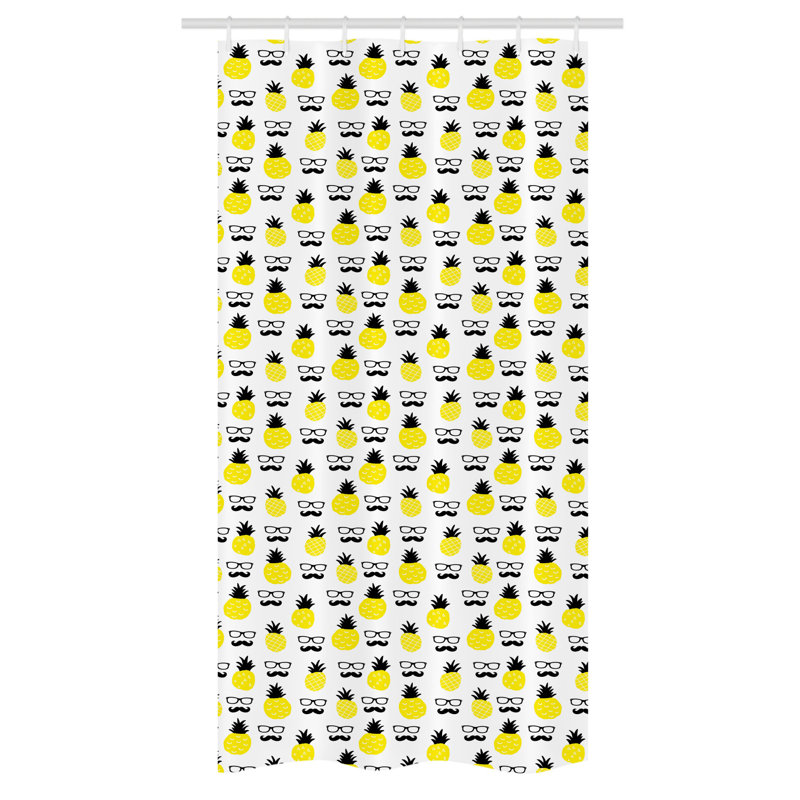 Lushton Shower Curtain with Hooks Included, 72" H x 36" W