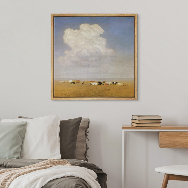 «Cloudy», reproduction sur toile, H 24 po x l 24 po, Naturel