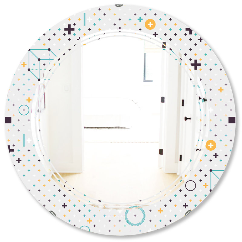 Miroir d'appoint moderne et contemporain, H 31,5 po x l po
