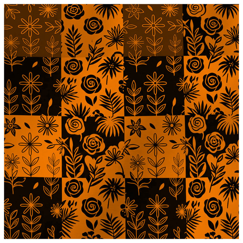 Coussins décoratifs à motif floral, 20 x 20 pouces