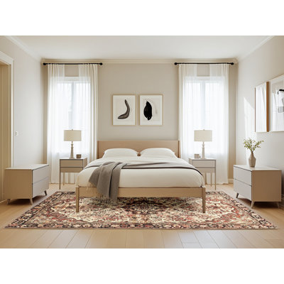 Beige oriental/brun Tapis décoratif