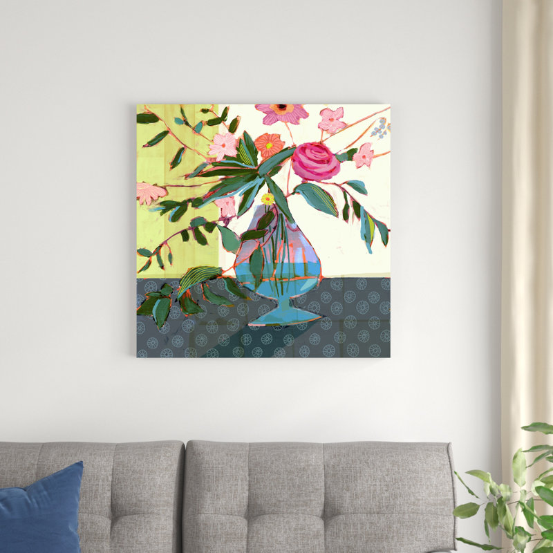 Fleurs fantaisistes II, H 30 po x l 30 po x P 1,25 po
