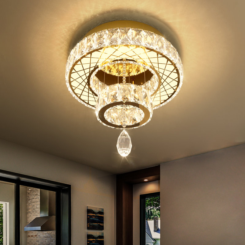 Lustre en cristal Glam, Doré