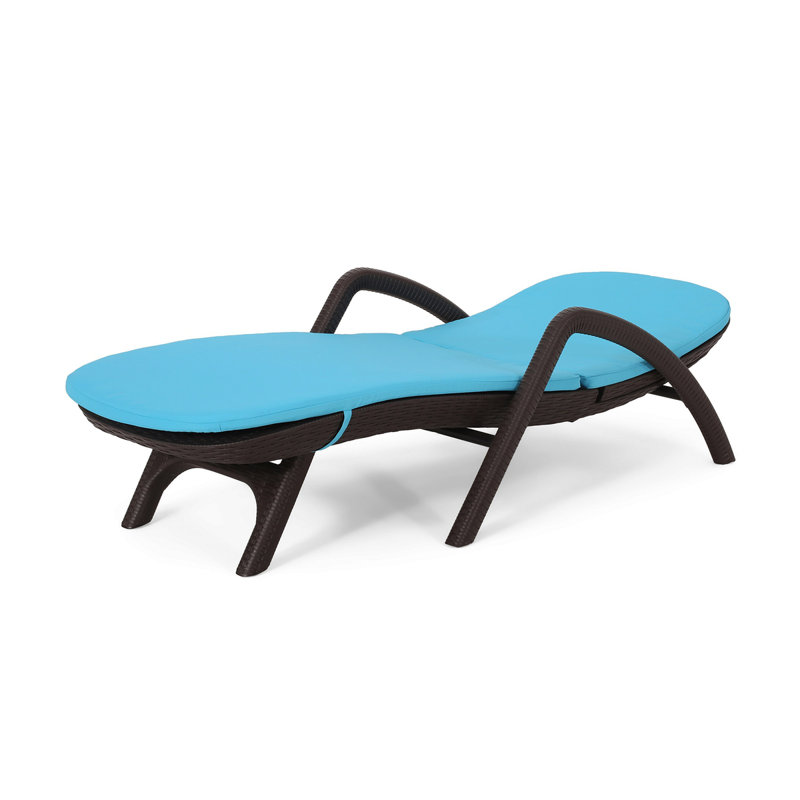 MIKAEL CHAISE LOUNGE WITH CUSHION, Blue
