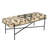 Branford Handmade Jute Bench with Metal Legs