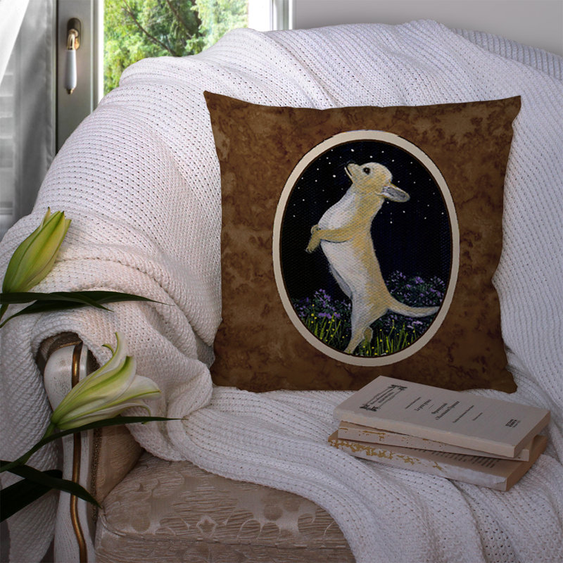 Coussin décoratif intérieur/extérieur chihuahua