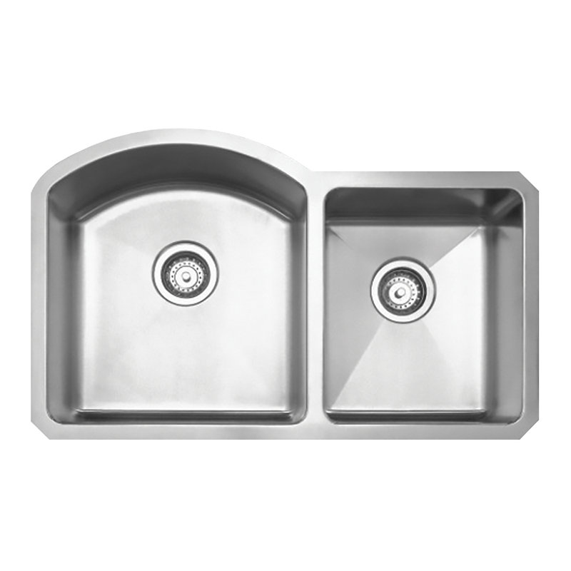 Évier de cuisine à double cuve encastrable L 31,88 po x l 19,88 po