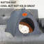 Tente pour animaux avec matelas en rotin-671442068