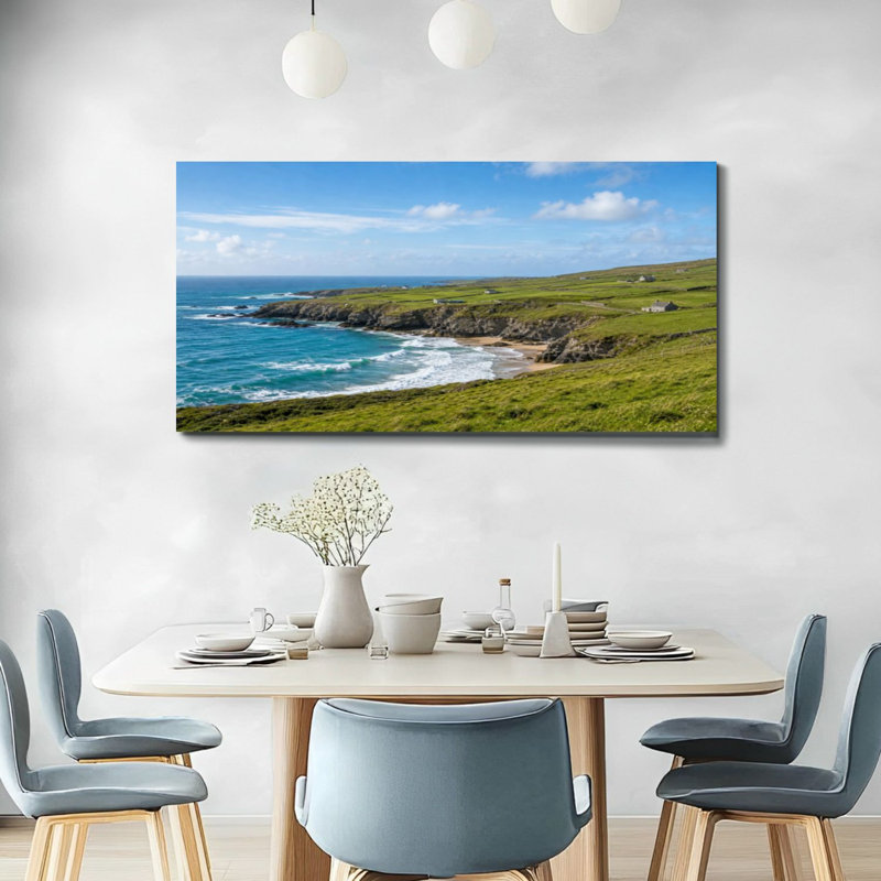 Toile, art mural, falaises, Dingle, péninsule, Irlande