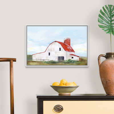 Reproduction d’art sur toile, "Red Barn II" par Isabelle Z