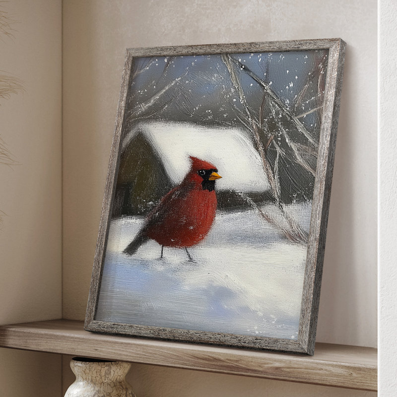 Christmas Holiday Art CDLXXV Framed Print - Solid Wood, 11" H x 9" W