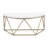 Poulos Wood and Metal Wall Shelf with Geometric Iron Frame - Stylish Floating Storage for Decorative Display-24665357-13942059