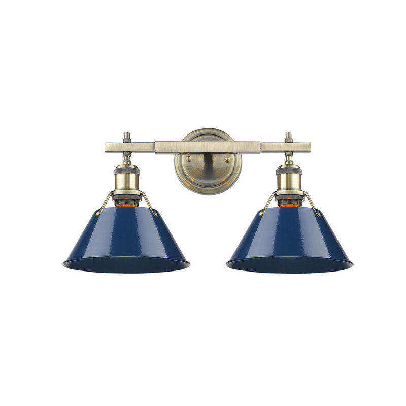 Felda Dimmable Steel Vanity Light, Chrome, Brushed Champagne Bronze, 2 Lights