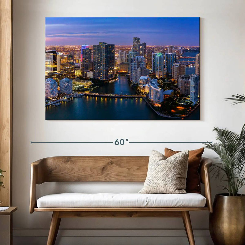 Miami twilight mood Sireci, H 34 po x l 51 po