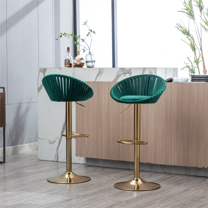 Tabouret de bar Melrick, Vert