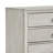 Jeni Tall Dresser Chest, 5 Drawers, Chrome Handles, Rustic White Mist