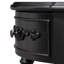 Console 52 po courbée en noir, 4 tiroirs et 1 tablette, pour le couloir, table de rangement spacieuse, courbée, bureau de rangement, style rétro
