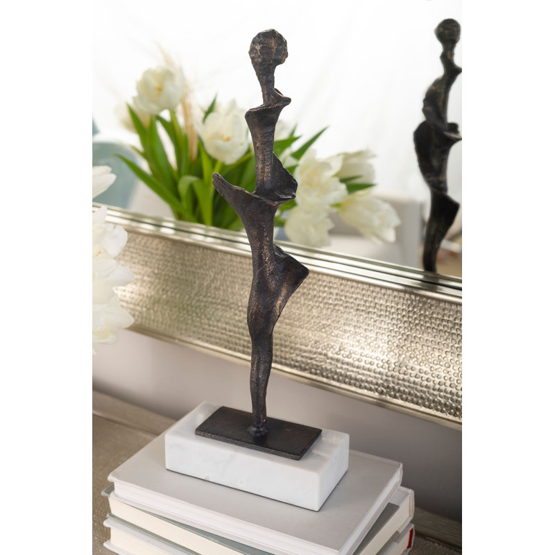 Spiral Statue, 13" H x 6" W x 3" D