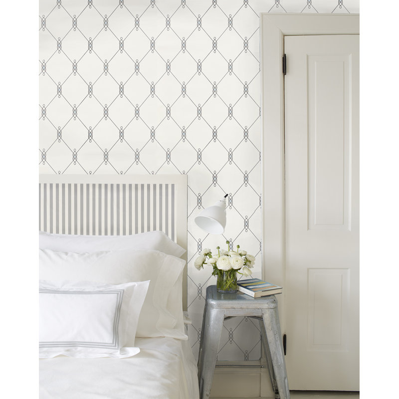 Papier peint Schumacher x David Oliver Diso, Bleu