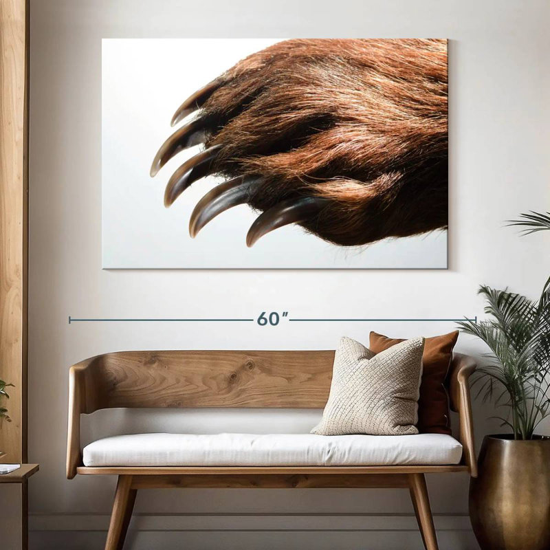 Brampt Brown Bear Claws, 34" H x 51" W