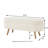 Luxury Oval Boucle Storage Ottoman Bench With Wood Legs 350Lb Weight Capacity & Safety Hinge-786931517