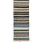 Tapis rétro en coton 2,3 pi x 12,2 pi fait à la main avec tapis Kilim tissé à plat (réglable)