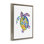 Toile flottante encadrée mosaïque à motif de tortue grise par Lisa Nohren