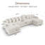Canapé modulaire en velours côtelé Tolzmann-368622567