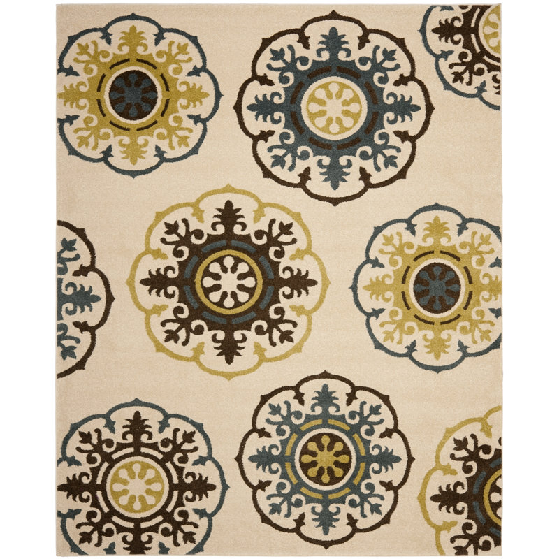 Tapis géométrique Newbury Performance, Rectangulaire 8 pi x 10 pi