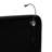 Queen Sized Upholstered Platform Bed With 2 Reading Lights, Black. Fine Pu Leather Upholstery. Generous Area For Rest And Relaxation. Adjustable Headboard Black Size Two Lights. Spacious Serene