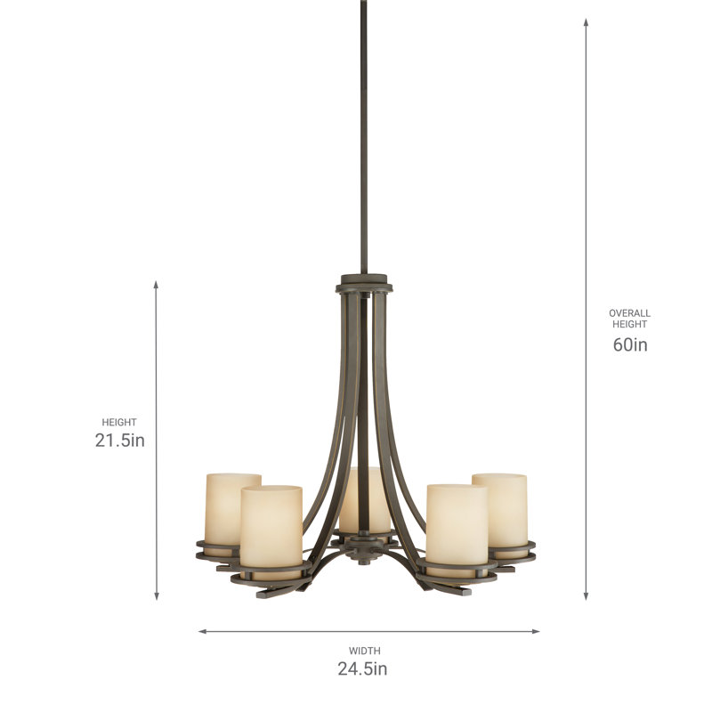 Lustre traditionnel / classique à 5 lumières Hendrik
