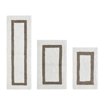 Atle Reversible Cotton Tufted Bath Rug Set