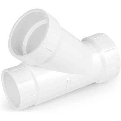 2 po x 2 po x 1-1 / 2 po Hub de réduction en WYVD PVC, drain en PVC blanc, raccord d'évacuation et d'évacuation, (paquet de 25)