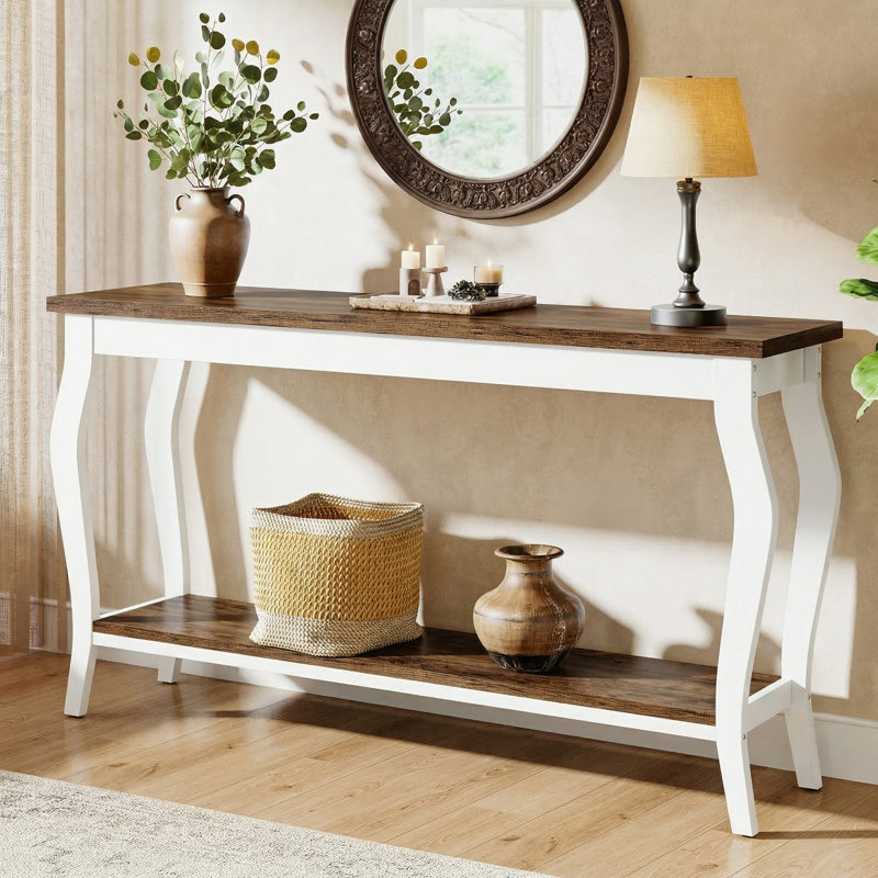 Console 70,9 pouces Syssel, Brun rustique