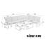 Rynley 252cm Wide L-Shaped Patio Sectional Set-822674142