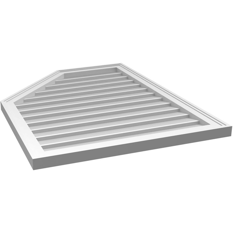 Évent en demi-octogone supérieur à montage en surface Signature, H 1,5 po x L 28 po x l 36 po