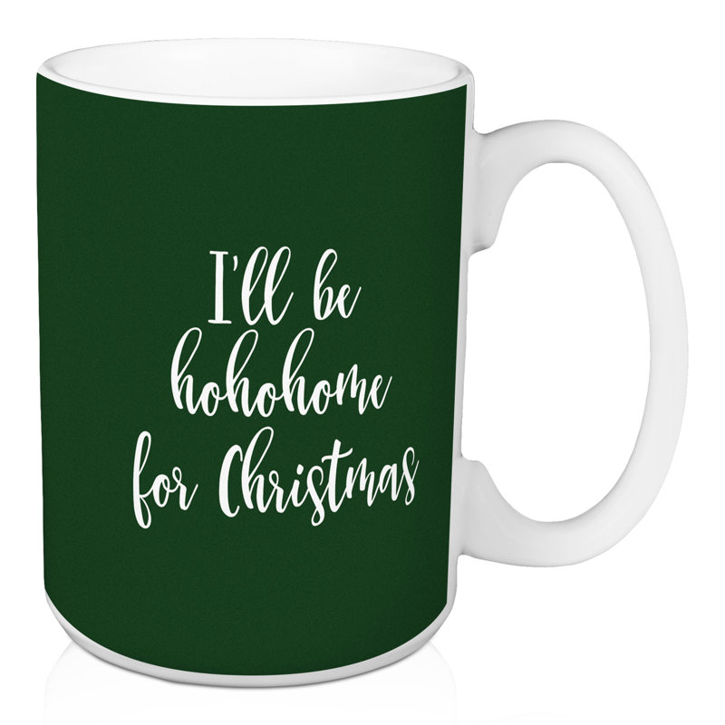 Je vais être hohohome pour tasse à café de noël Harber, Vert foncé