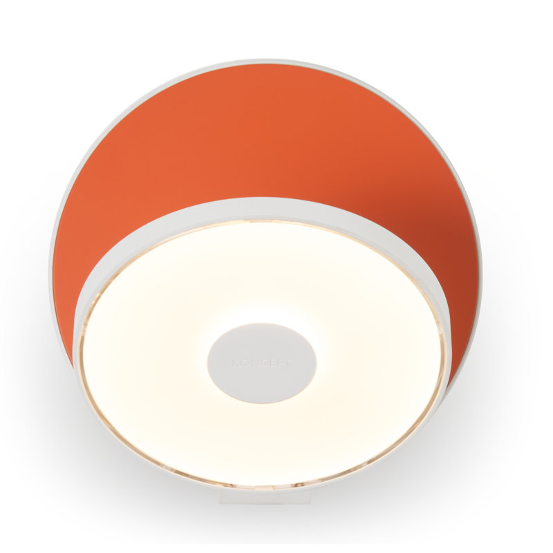 Plafonnier encastré à DEL 1 lumière Gravy, Orange mat