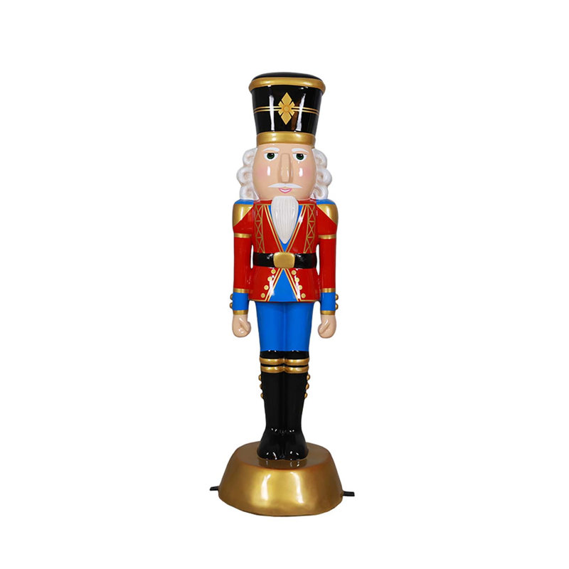 American Christmas Nutcracker 6Ft -Red/Blue