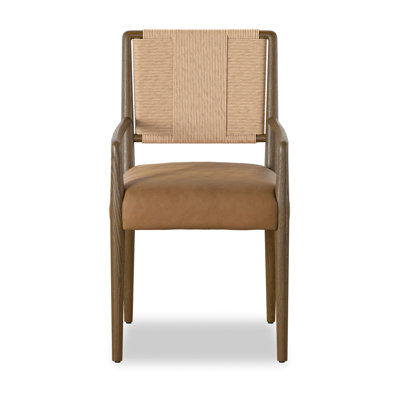 Betha Linen Oak Armchair
