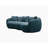 Yazgur 93.6" Curved Modern Upholstered Sofa-2107265156