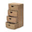 Seagrass Iron 38 cm W Chest of 4 Drawers