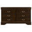Ensemble de chambre à coucher simple 4 pièces Bruno Cappuccino-31121331