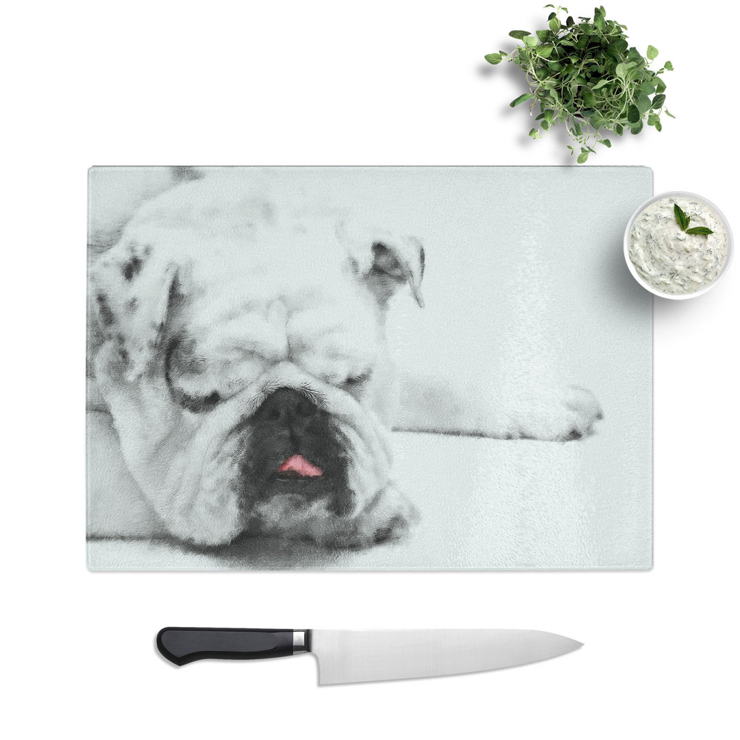 White British Bulldog Vol.2 Painting Chopping Board