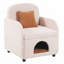 Fauteuil rembourré avec coussin lombaire