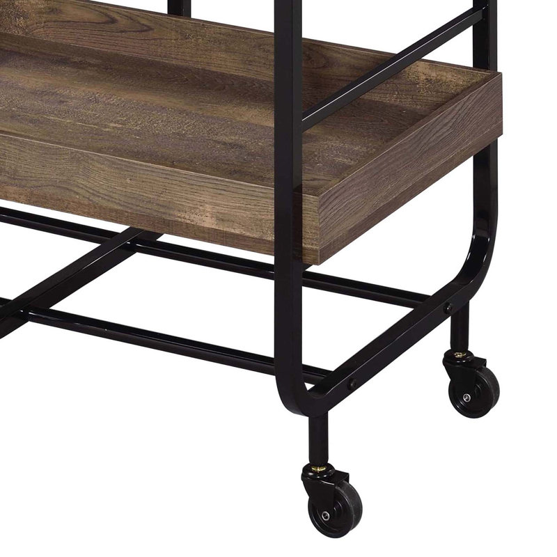 Versatile Serving Cart With Three Customizable Trays For Diverse Needs